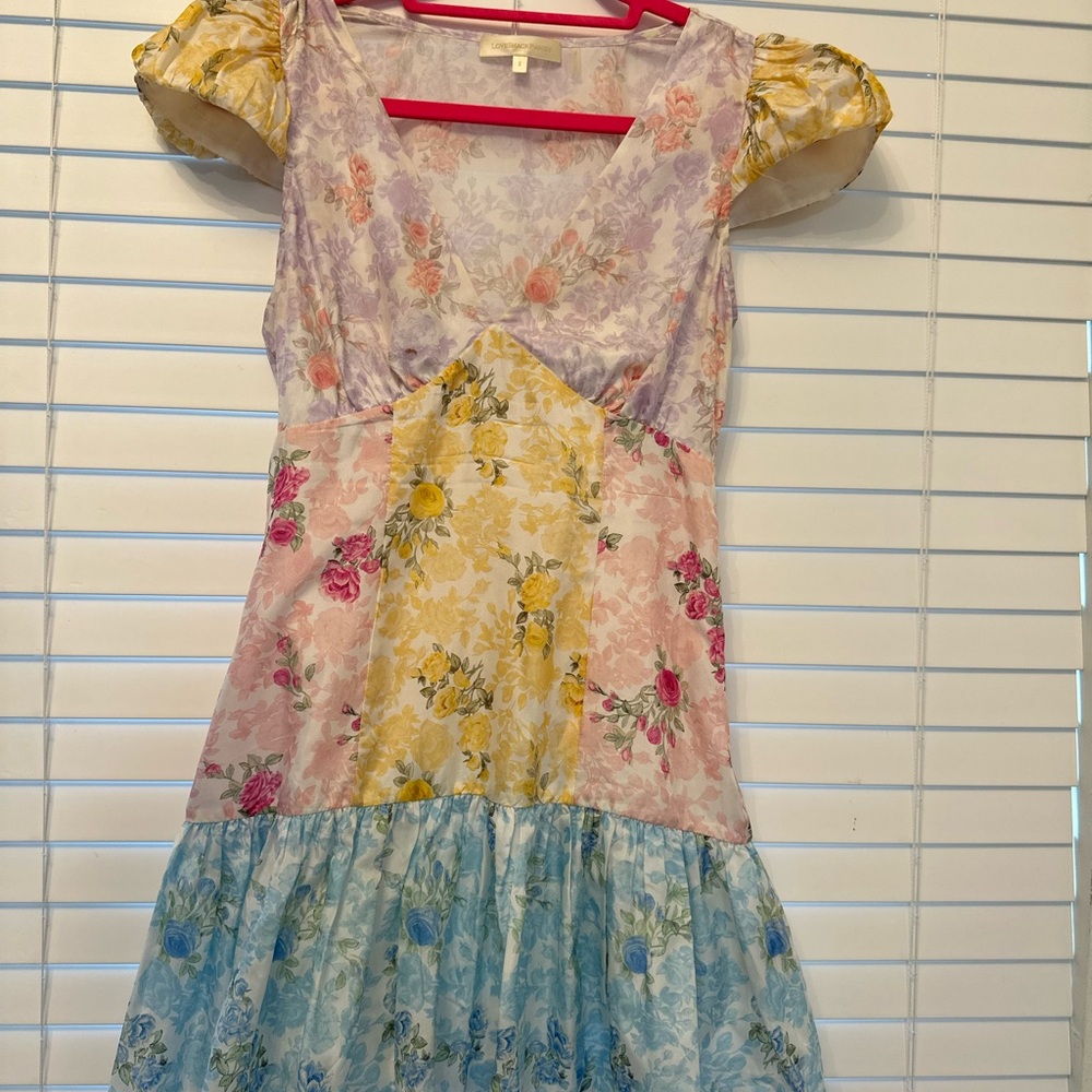Floral silk dresses